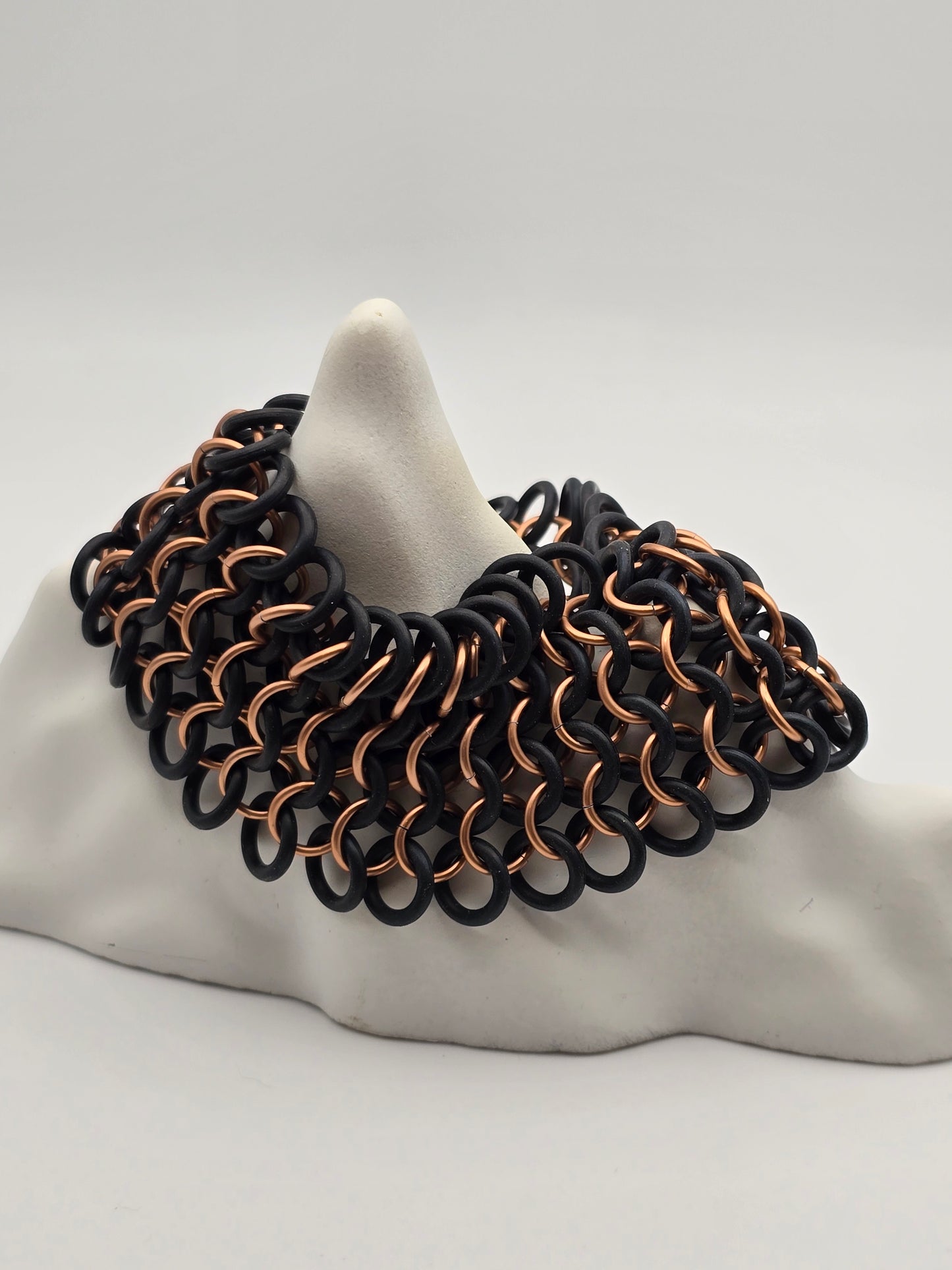 Wealth Weaver Chainmail Cuff Bracelet