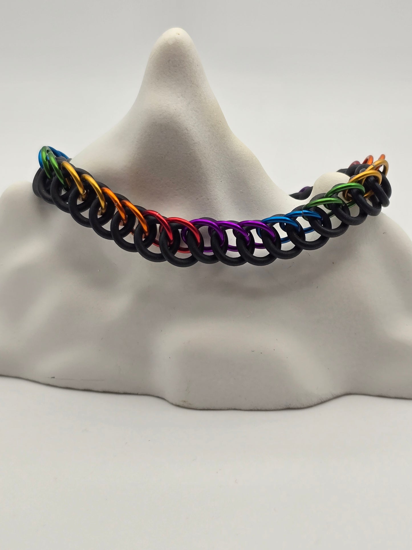 Chakra Alignment Chainmail Cuff Bracelet