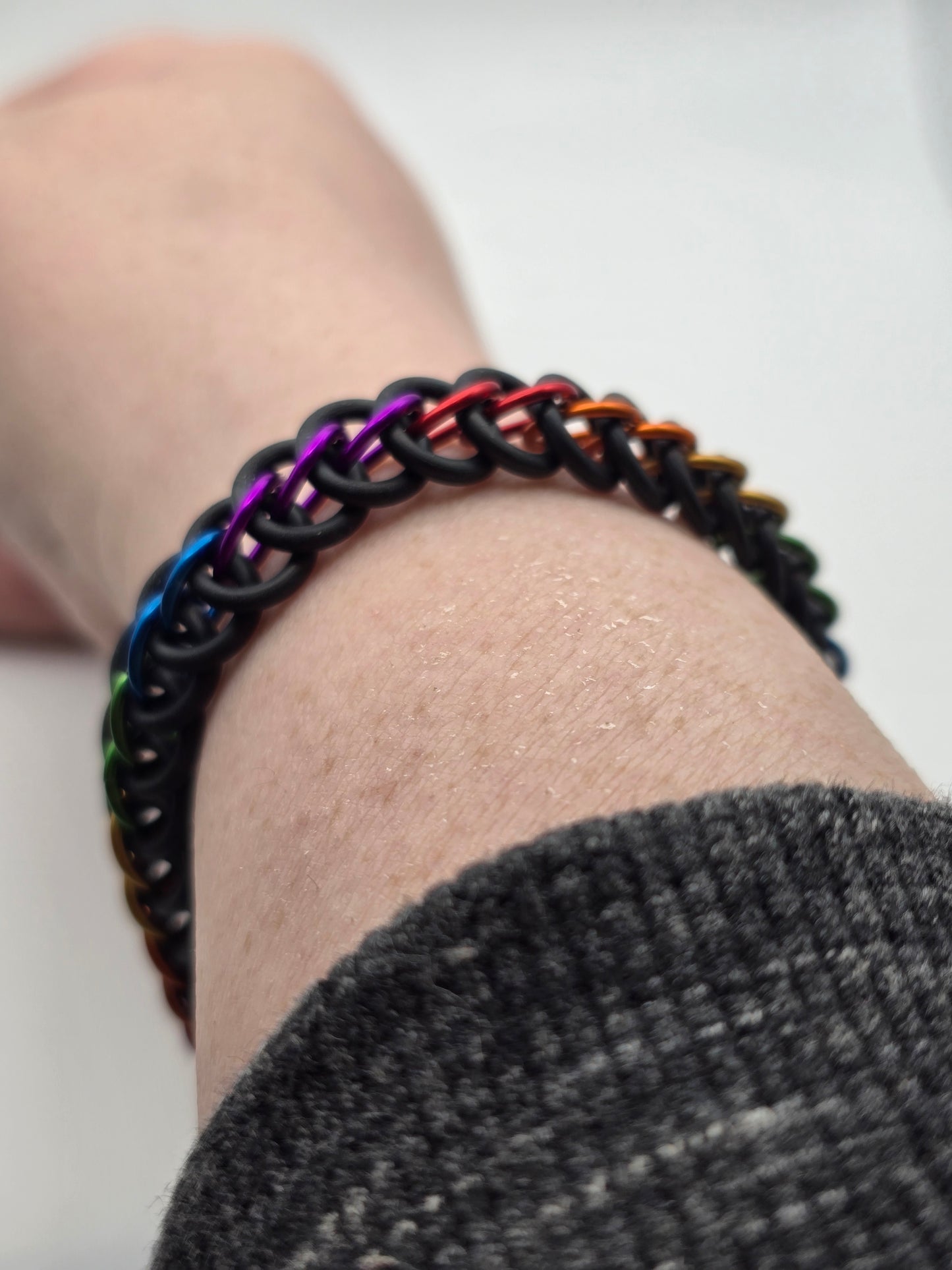 Chakra Alignment Chainmail Cuff Bracelet