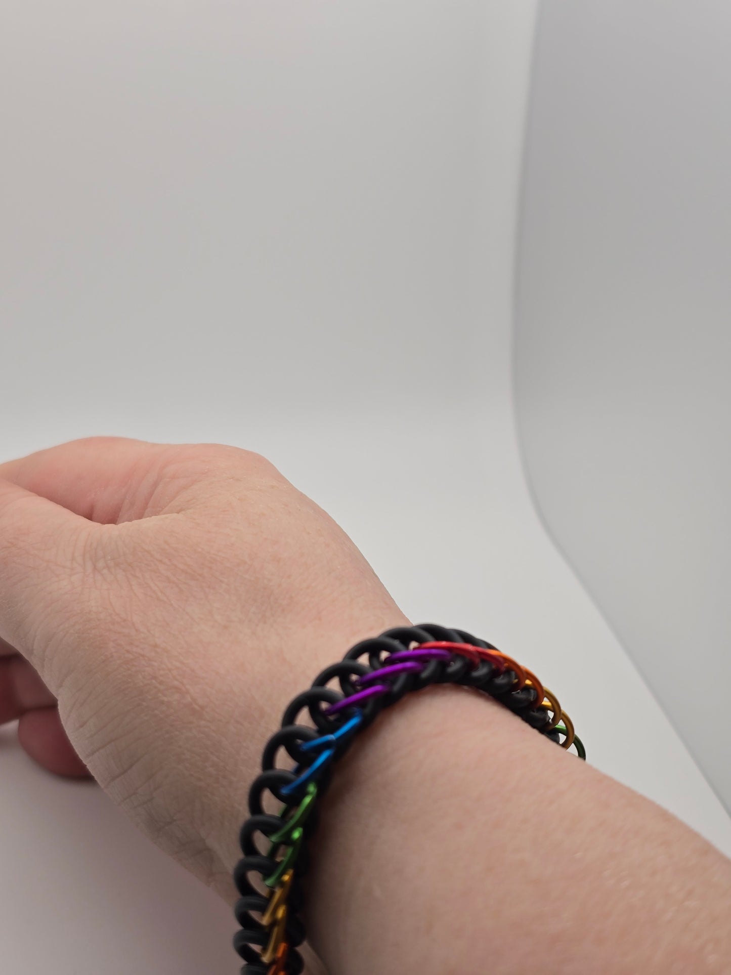 Chakra Alignment Chainmail Cuff Bracelet