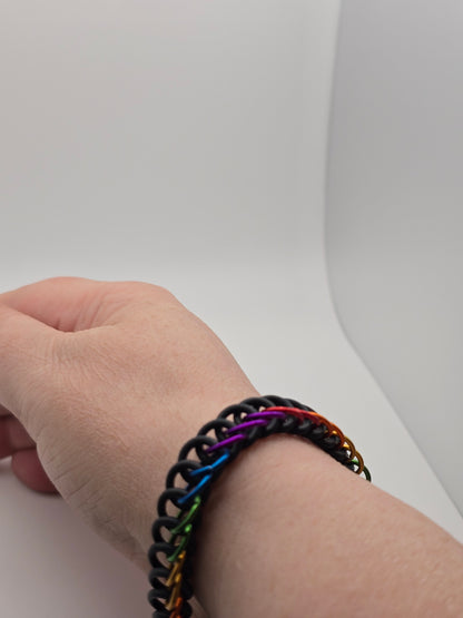 Chakra Alignment Chainmail Cuff Bracelet