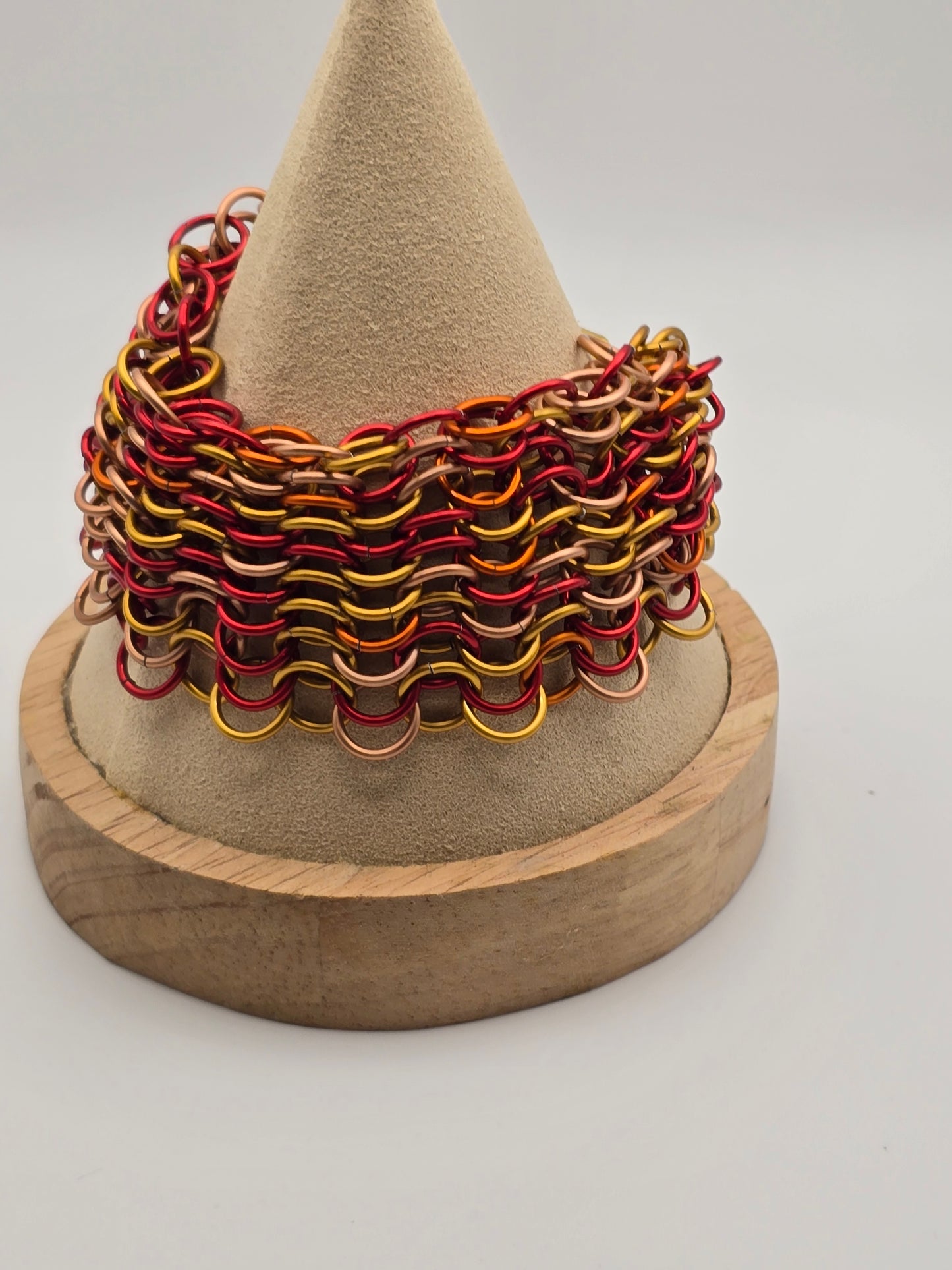 Phoenix Rise, Ashes Fall Chainmail Bracelet