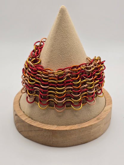 Phoenix Rise, Ashes Fall Chainmail Bracelet