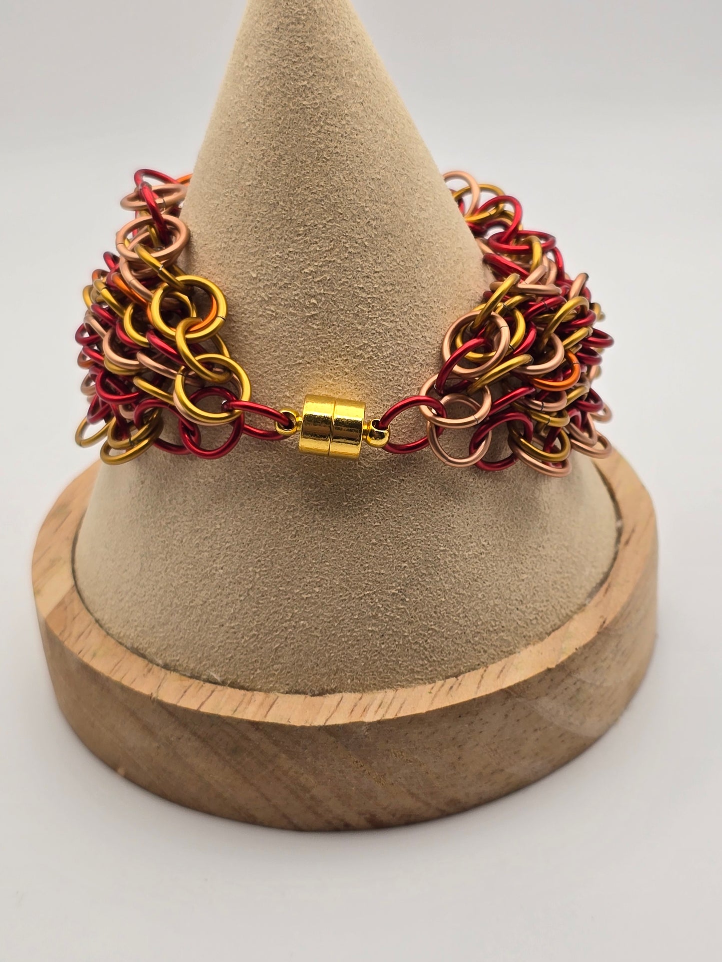 Phoenix Rise, Ashes Fall Chainmail Bracelet