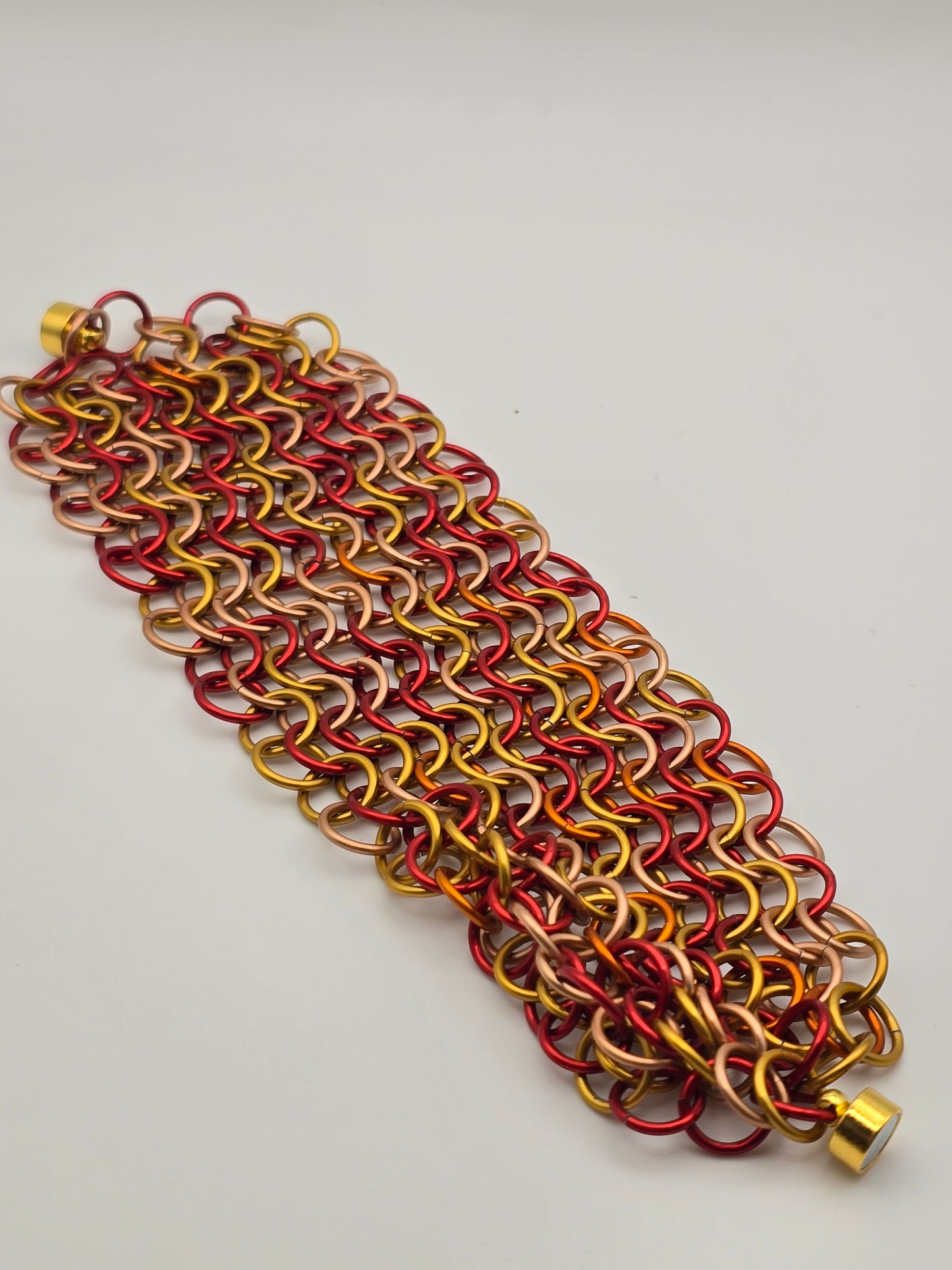 Phoenix Rise, Ashes Fall Chainmail Bracelet