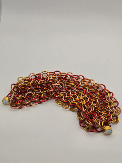 Phoenix Rise, Ashes Fall Chainmail Bracelet