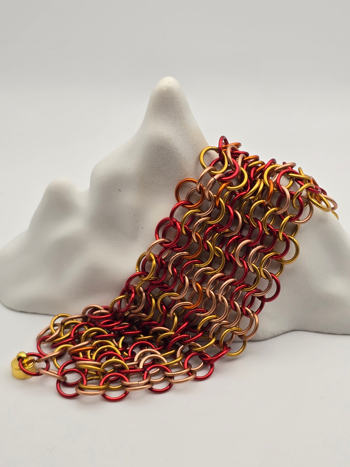 Phoenix Rise, Ashes Fall Chainmail Bracelet