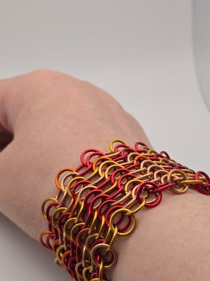 Phoenix Rise, Ashes Fall Chainmail Bracelet