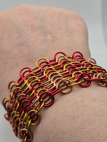 Phoenix Rise, Ashes Fall Chainmail Bracelet