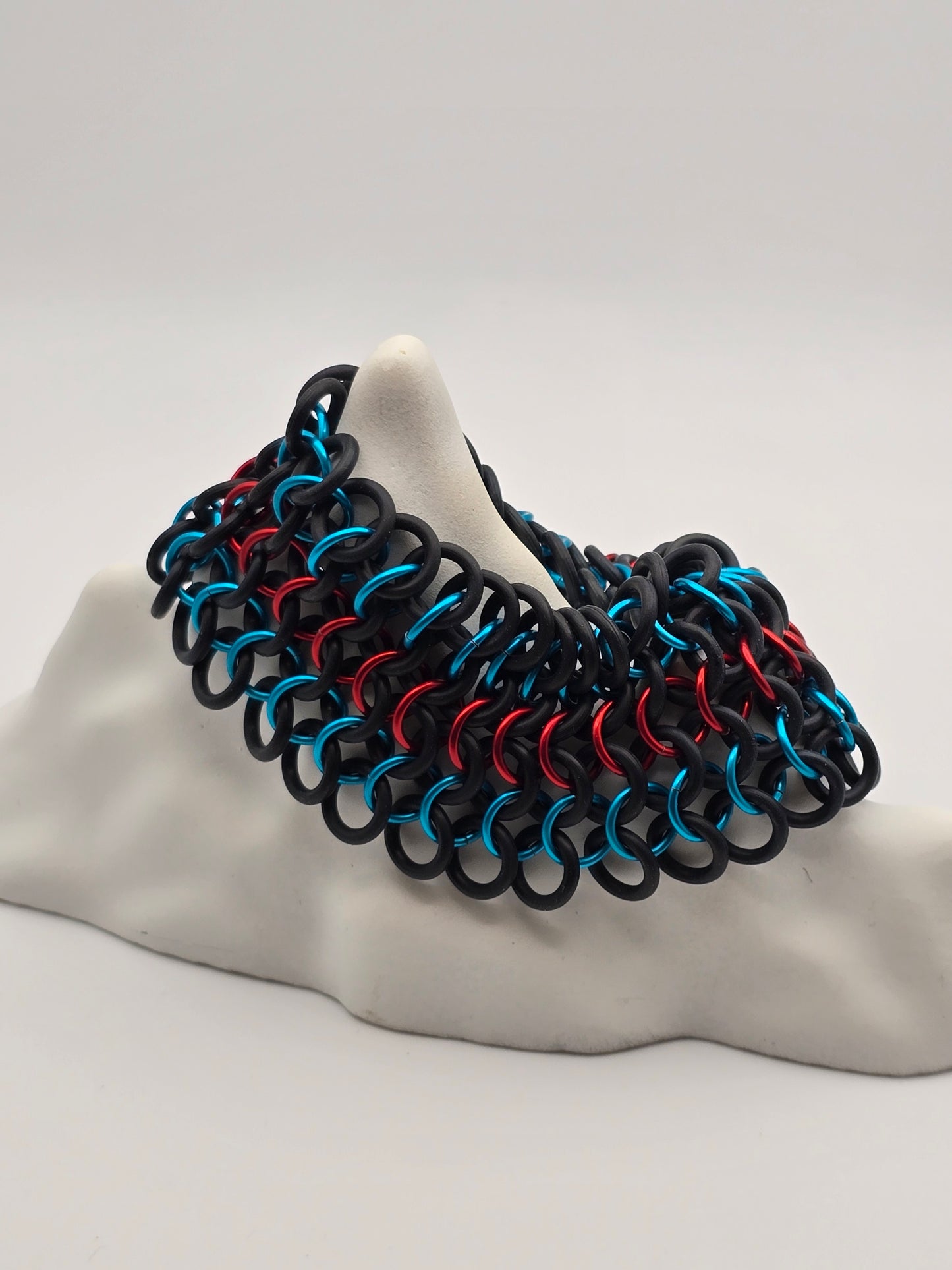 Karmic Reset Chainmail Cuff Bracelet