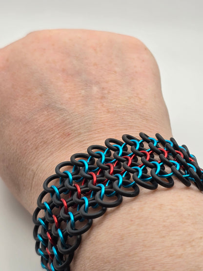 Karmic Reset Chainmail Cuff Bracelet
